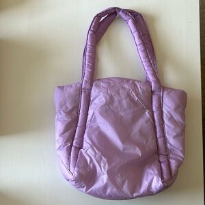 Baggu Puffy Mini Tote - Lilac (new, tags still attached)